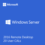 Microsoft Windows Remote Desktop Services 2016 - 20 user CALs - License | techsupplyshop.com.