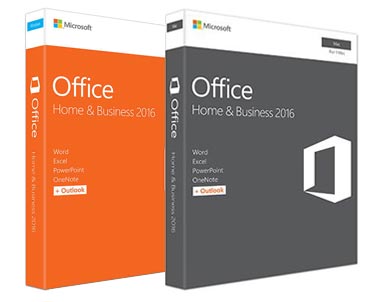 Microsoft Office Home and Business 2016 Retail Boxes